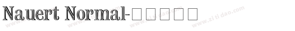 Nauert Normal字体转换